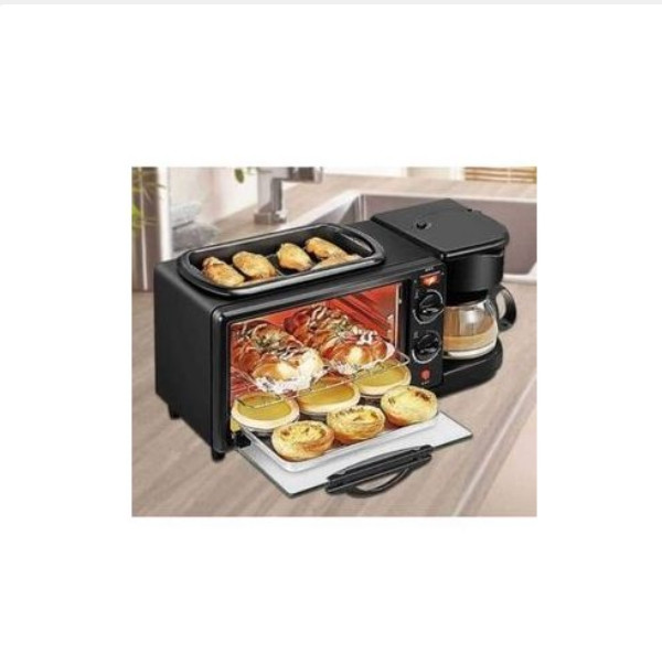 Microwave, Griller, Coffee Maker, 3 In 1 Breakfast Maker
