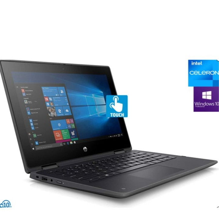 Hp ProBook 11 X360- TOUCH- 512GB SSD/4GB RAM-Intel CELERON QUAD CORE WIN10 Pro +Mouse &USB Light