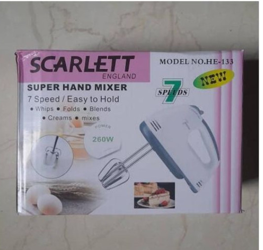 7 Speed Electric Hand Mixer Whisk Egg Beater Cake Baking