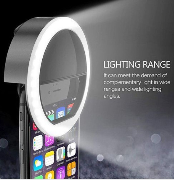 Rechargeable Led Selfie Loop Fill Light For Makeup/vlog