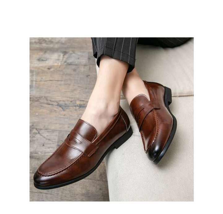 Fashion formal shoes office shoes for men Breathable leather loafers