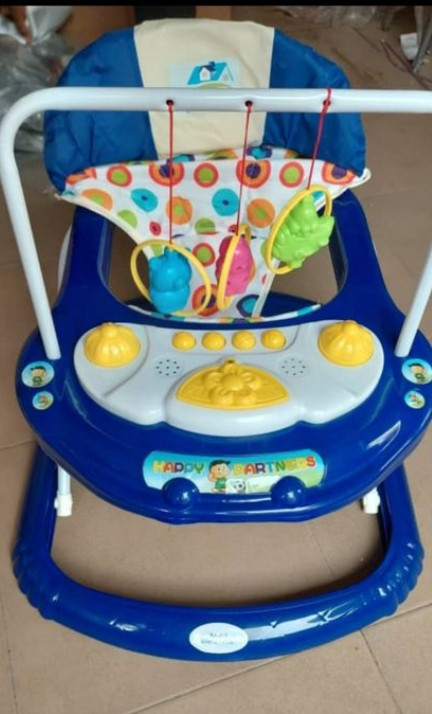 Movable Fordable Baby Walker With - Music Hanging Toys