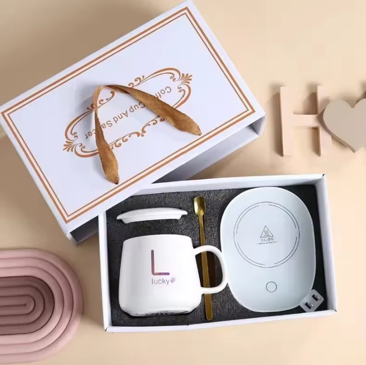 Warm cup degree Warm coasters Automatic thermostatic coasters heater Warm milk insulation home base gift box