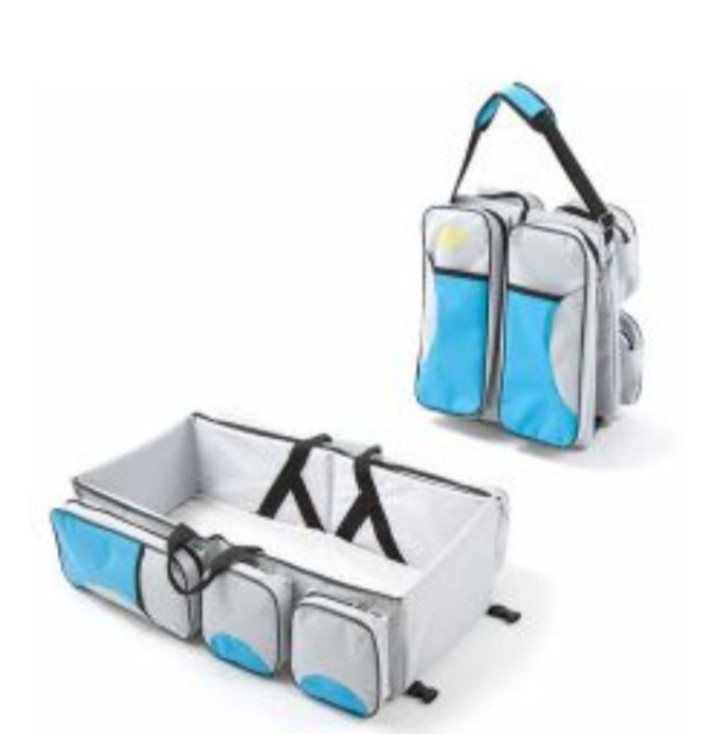 BabyMultifunctional Baby Diaper Bag-Travel Bed 4 In 1